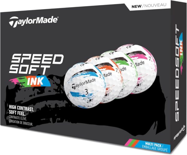 TaylorMade 2025 Golf SpeedSoft Ink Multi Golf Balls