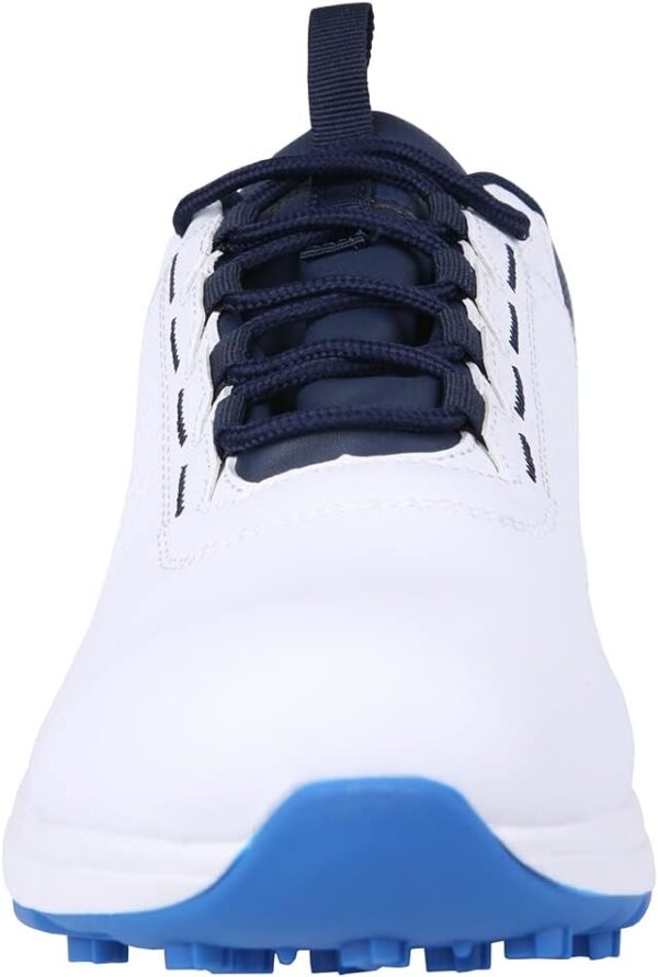 Golf Accubar Mens Golf Shoes, White/Blue, Size 8 - Image 3