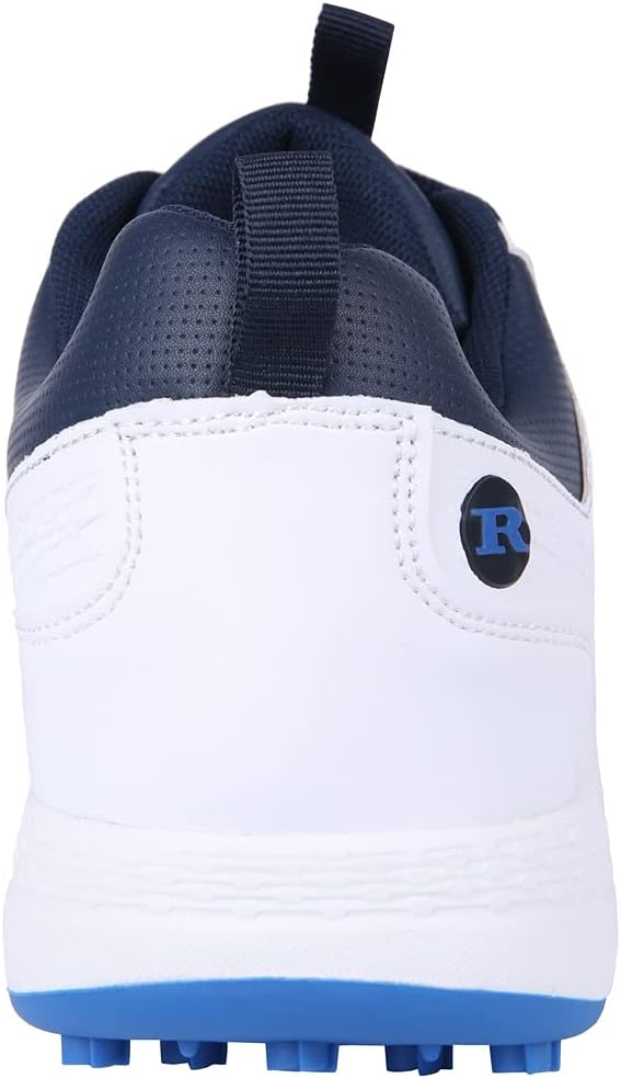Golf Accubar Mens Golf Shoes, White/Blue, Size 8 - Image 3