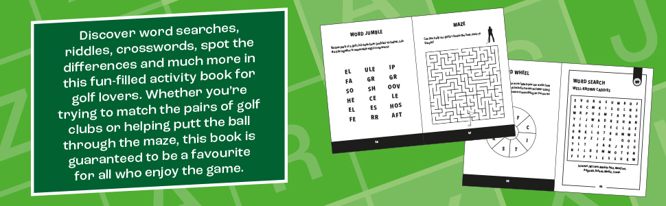 gifts for golf fans,golf books,golf puzzles,golf quiz book,golf trivia,test your golf knowledge