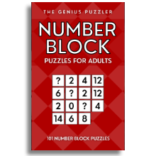 Image of Number Block Puzzles for Adults Books