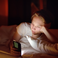 boy on phone