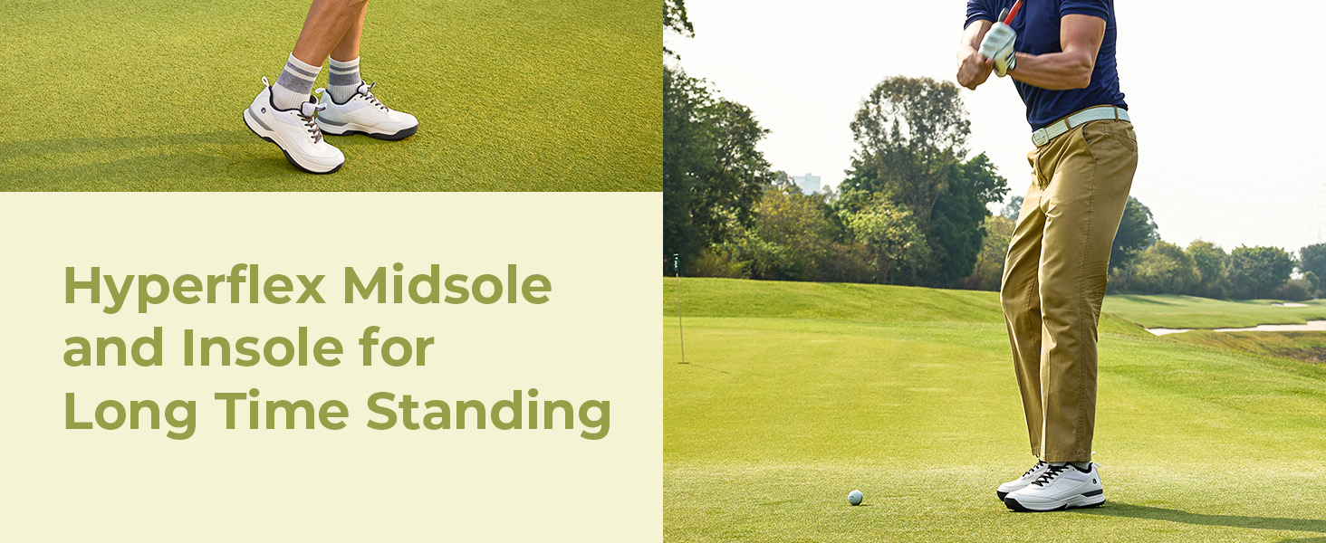Mens Golf Shoes with Spikes Professional Spiked Golf Shoes