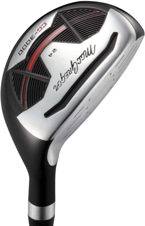 MacGregor Golf CG3000 Stainless Steel Irons Golf Club & Stand Bag Half Package Set, Mens Right Hand, Black/Red - Image 3
