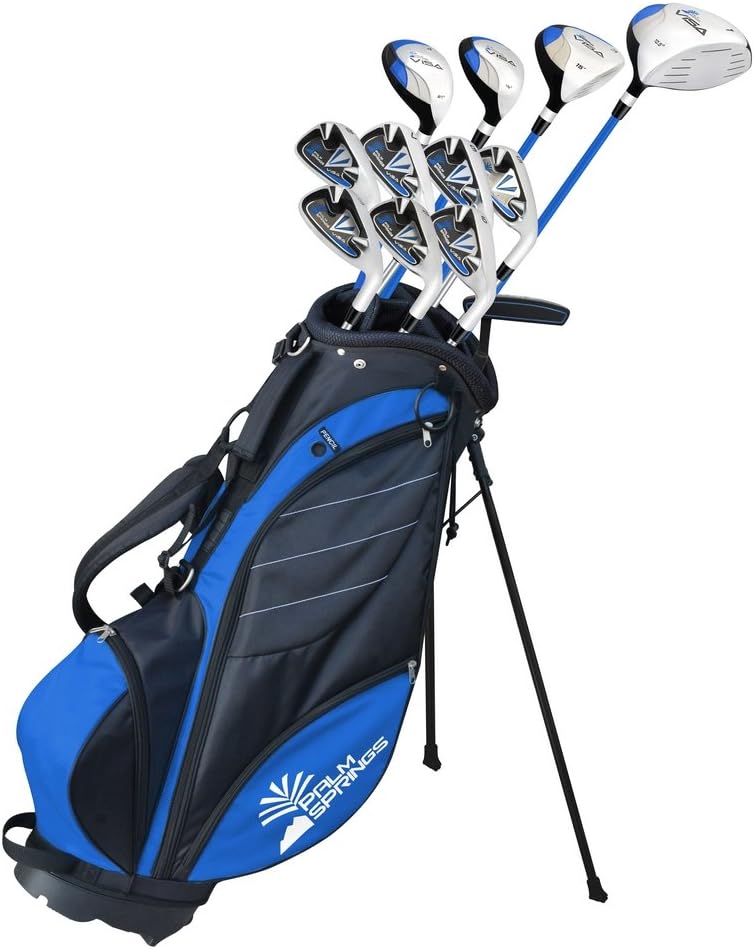 Palm Springs Golf Visa V2 Mens Right Hand All Graphite Golf Club Set with Bag