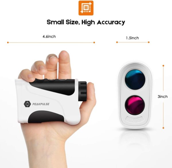 Rangefinder Golf 656 Yards Rangefinder with Flag-Lock, 6X Magnification,Vibration,Distance Measurement,The Most Suitable Gift for golfers - Image 2