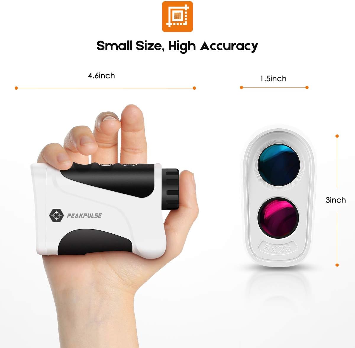 Rangefinder Golf 656 Yards Rangefinder with Flag-Lock, 6X Magnification,Vibration,Distance Measurement,The Most Suitable Gift for golfers - Image 2