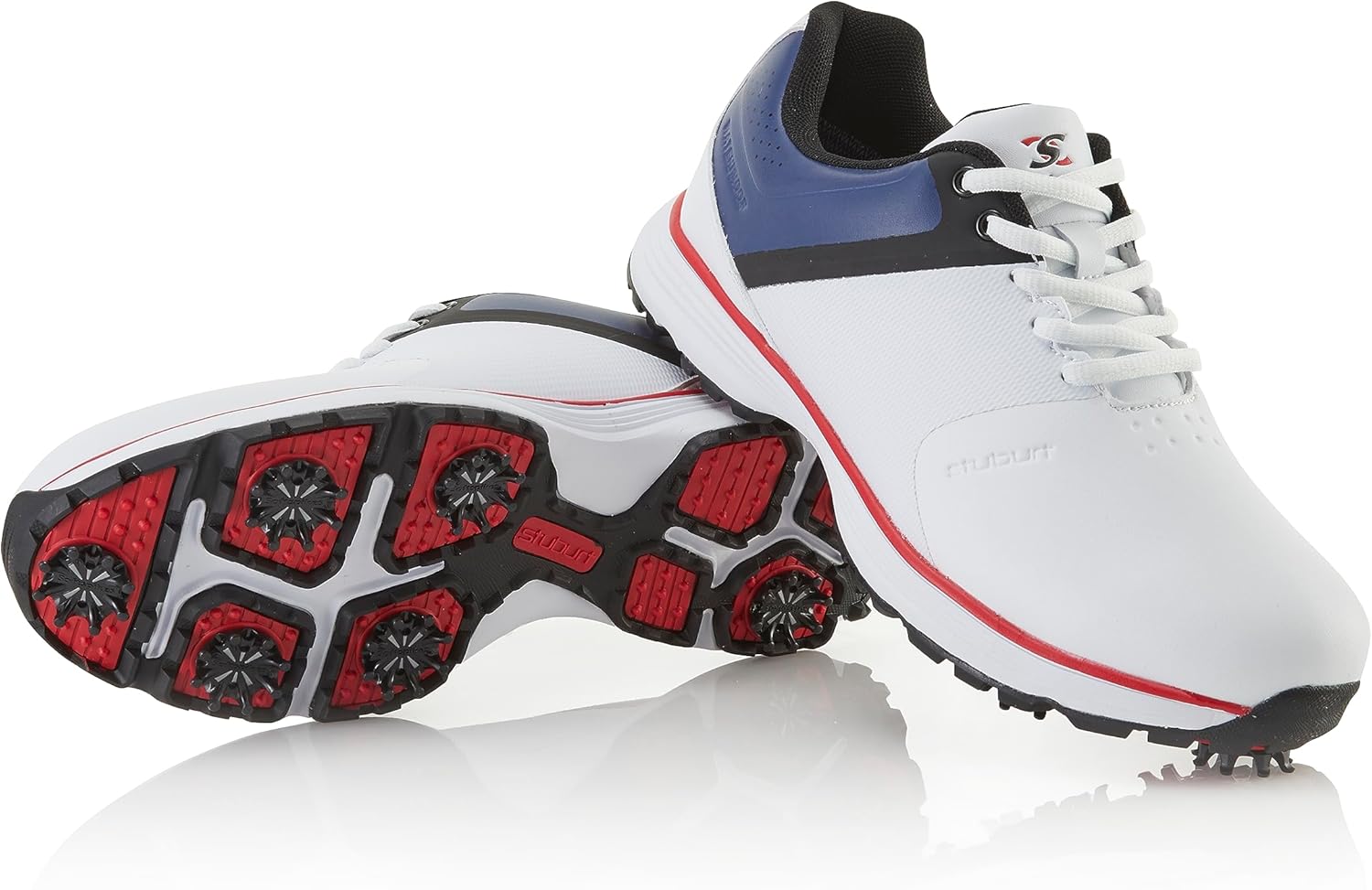 Stuburt Mens PCT II Spiked Synthetic Microfibre Waterproof Golf Shoes