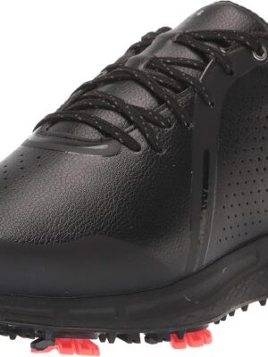 Under Armour Mens Charged Draw Spiked Golf Shoes - Black/Mod Grey - UK 9.5