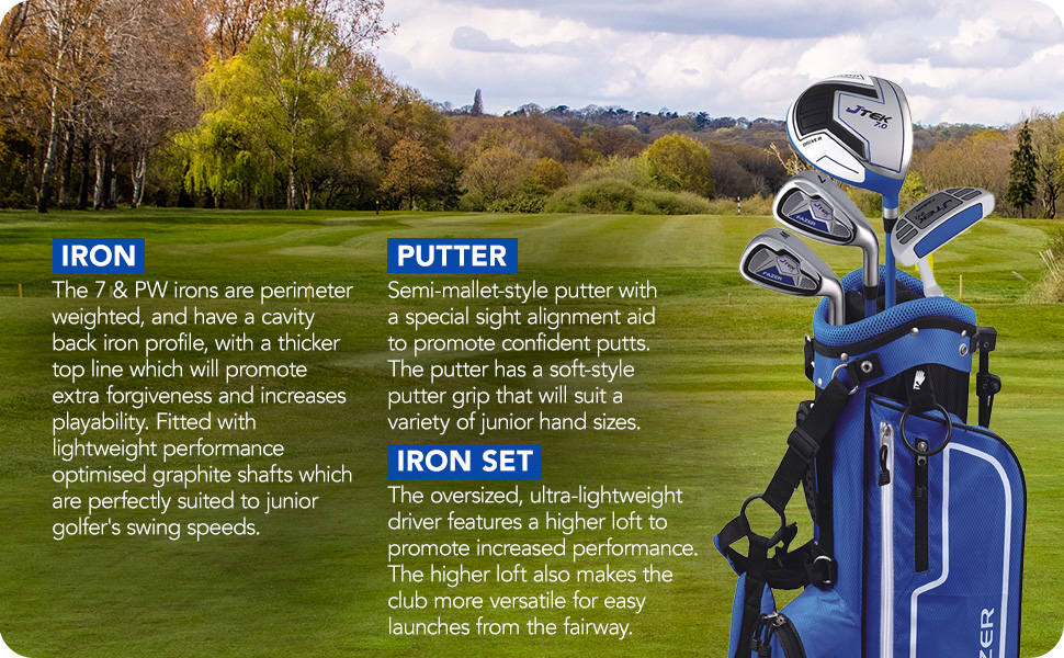 Fazer, golf clubs, putter, irons