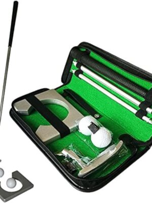 OKBY Golf Putter Set - Indoor Putting Practice Kit with Putter, Balls, Return Machine, Carry Bag